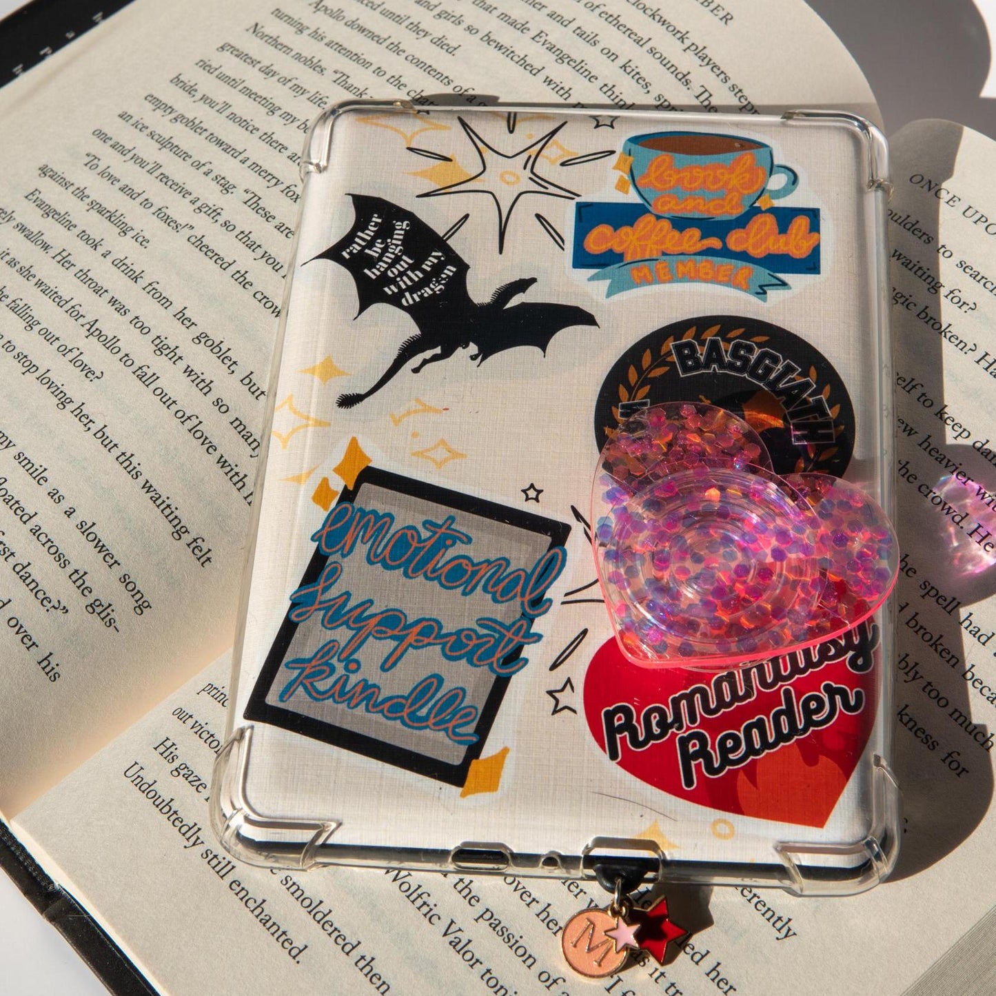 Bright Curvy Flowers Kindle Case Insert