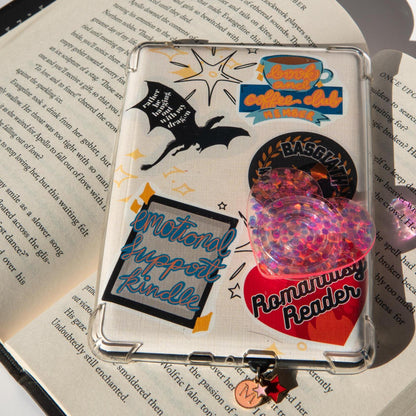 Bright Curvy Flowers Kindle Case Insert