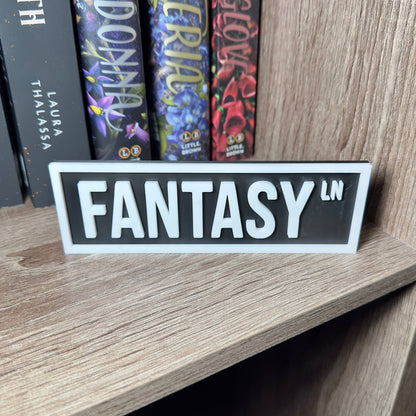 Fantasy Street Sign | Bookshelf Decor