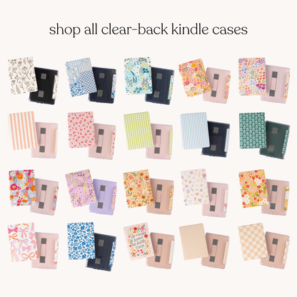 Porcelain Floral Clear Back Kindle Case | Bookish & Reading
