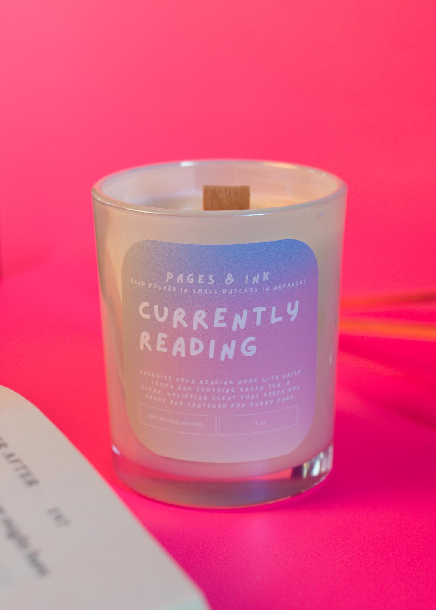 Currently Reading: Lemon & Green Tea Candle