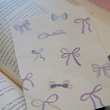 Watercolor Blue Bows Kindle Case Insert