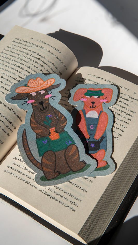 Gardening Dog Bookmark
