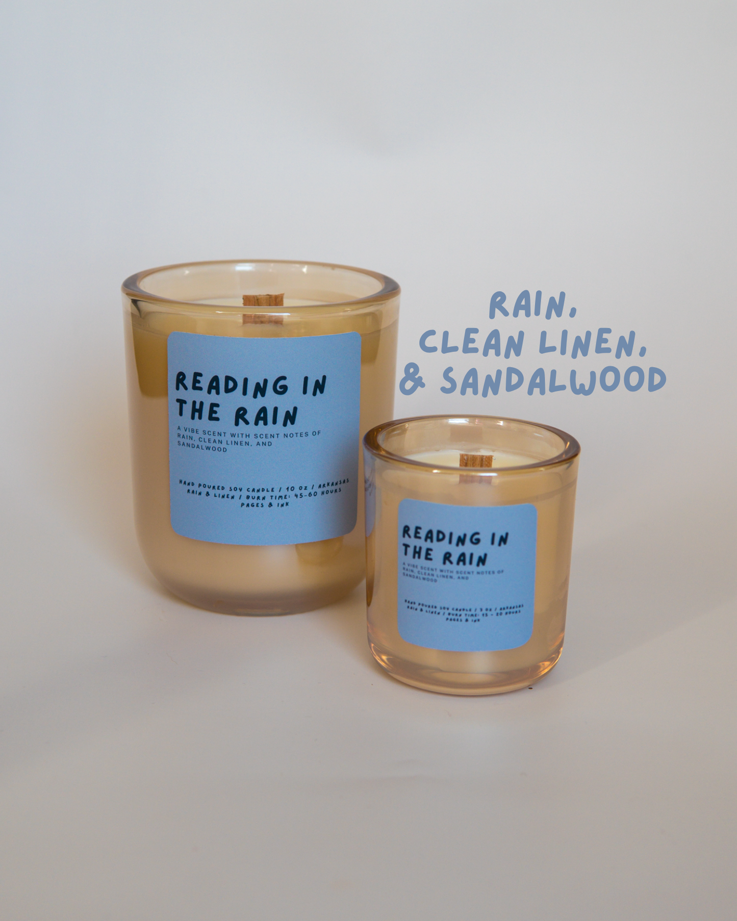 Reading in the Rain: Cotton & Rain Water Candle