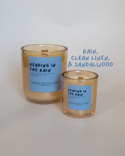 Reading in the Rain: Cotton & Rain Water Candle