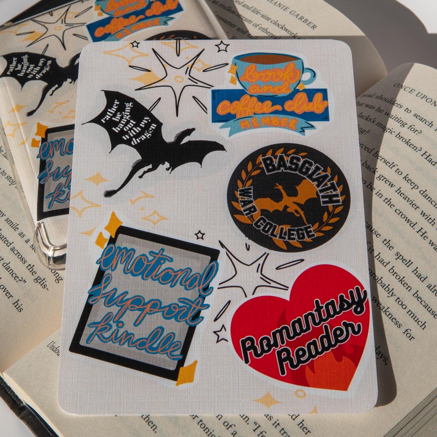 Fantasy & Romantasy Faux Sticker Kindle Case Insert