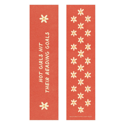 Hot Girls Reading Goals Bookmark