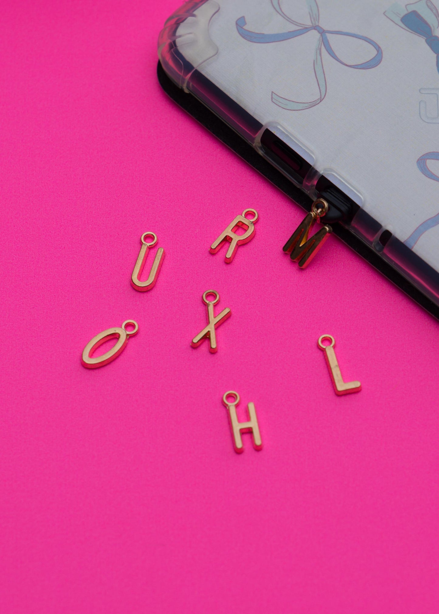 Gold-Plated Initials Kindle Charm