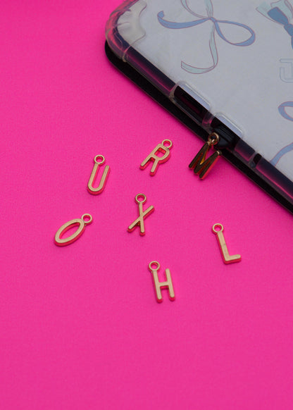 Gold-Plated Initials Kindle Charm