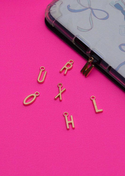 Gold-Plated Initials Kindle Charm