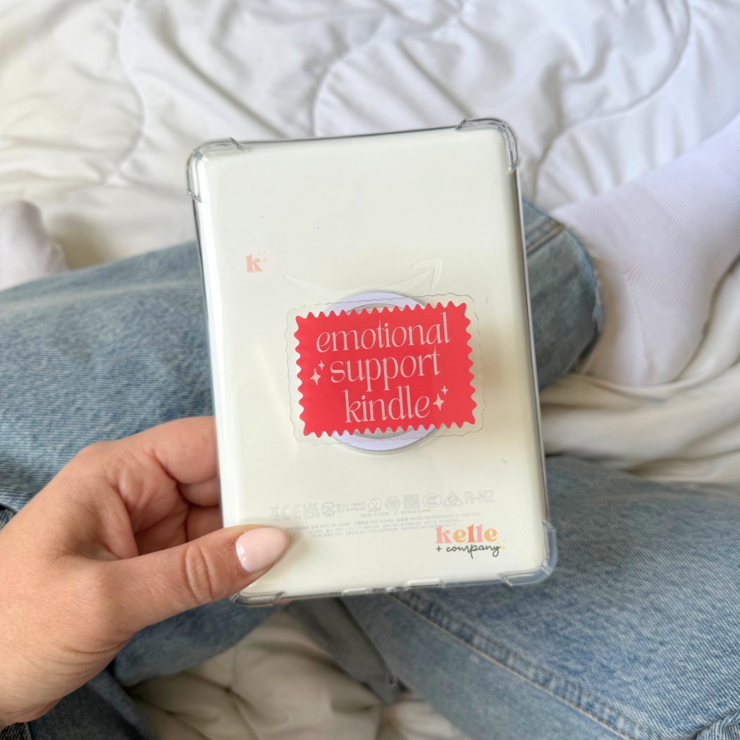 Emotional Support Kindle Grip