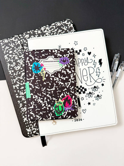 The Notebook Kindle Case Cover with Clear Back and Cover Strap - 11th + 12th Gen Paperwhite