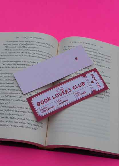 Book Lover Club Bookmark