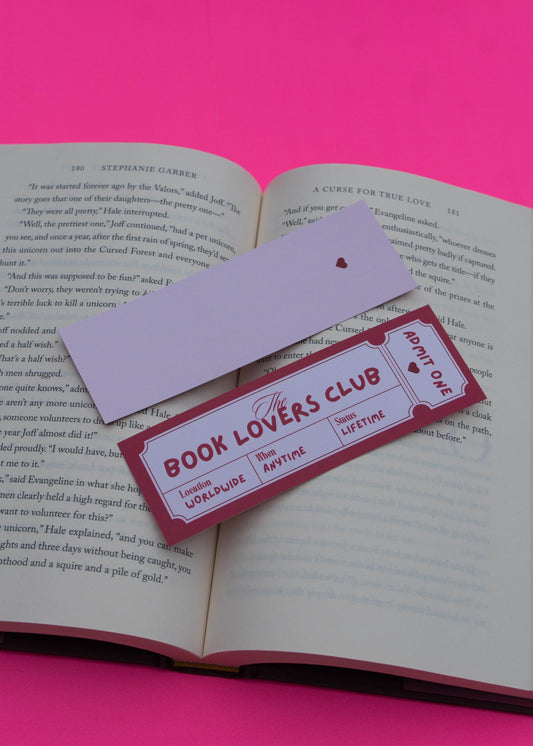 Book Lover Club Bookmark