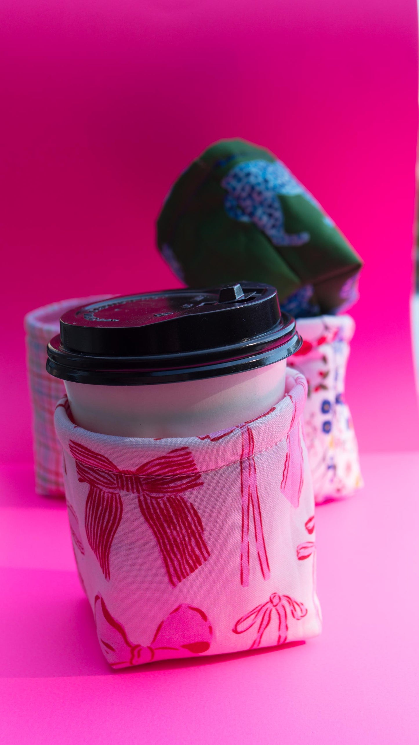 Hand-Sewn Quilted Coffee Cozy