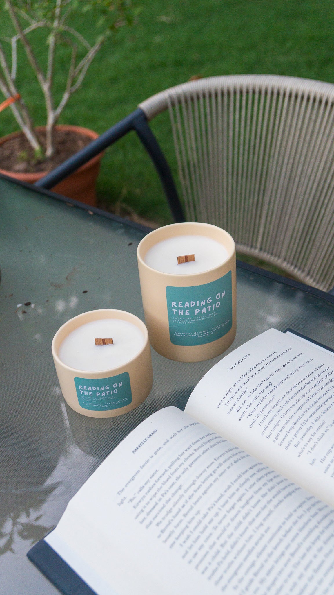 Reading on the Patio Candle: Lemongrass & Lavender Candle