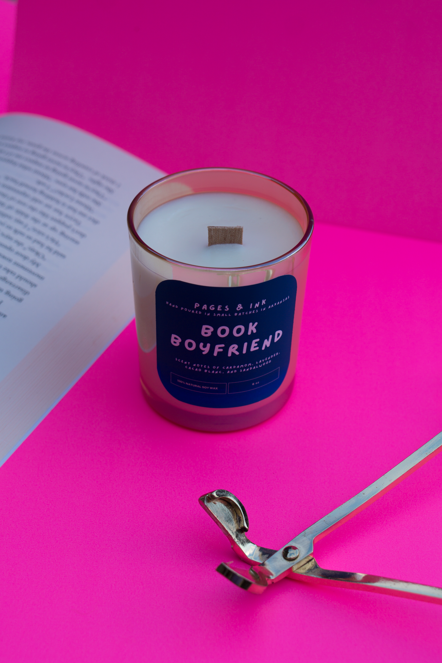 Book Boyfriend: Sandalwood Candle