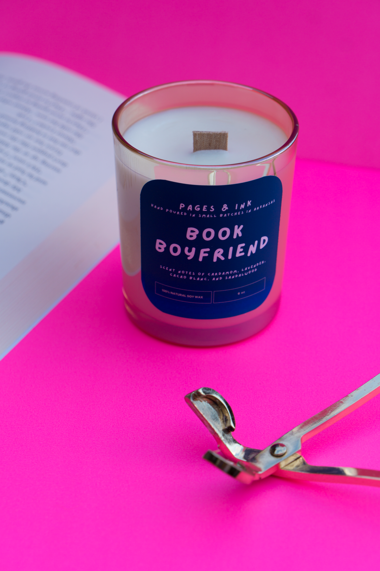 Book Boyfriend: Sandalwood Candle