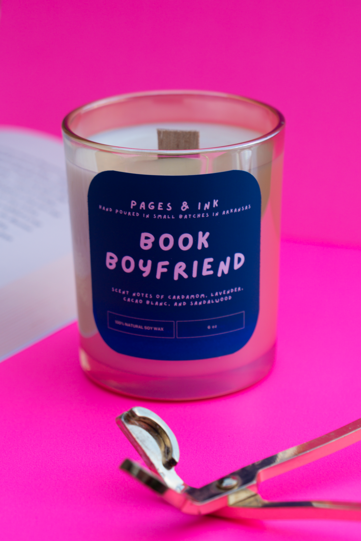 Book Boyfriend: Sandalwood Candle