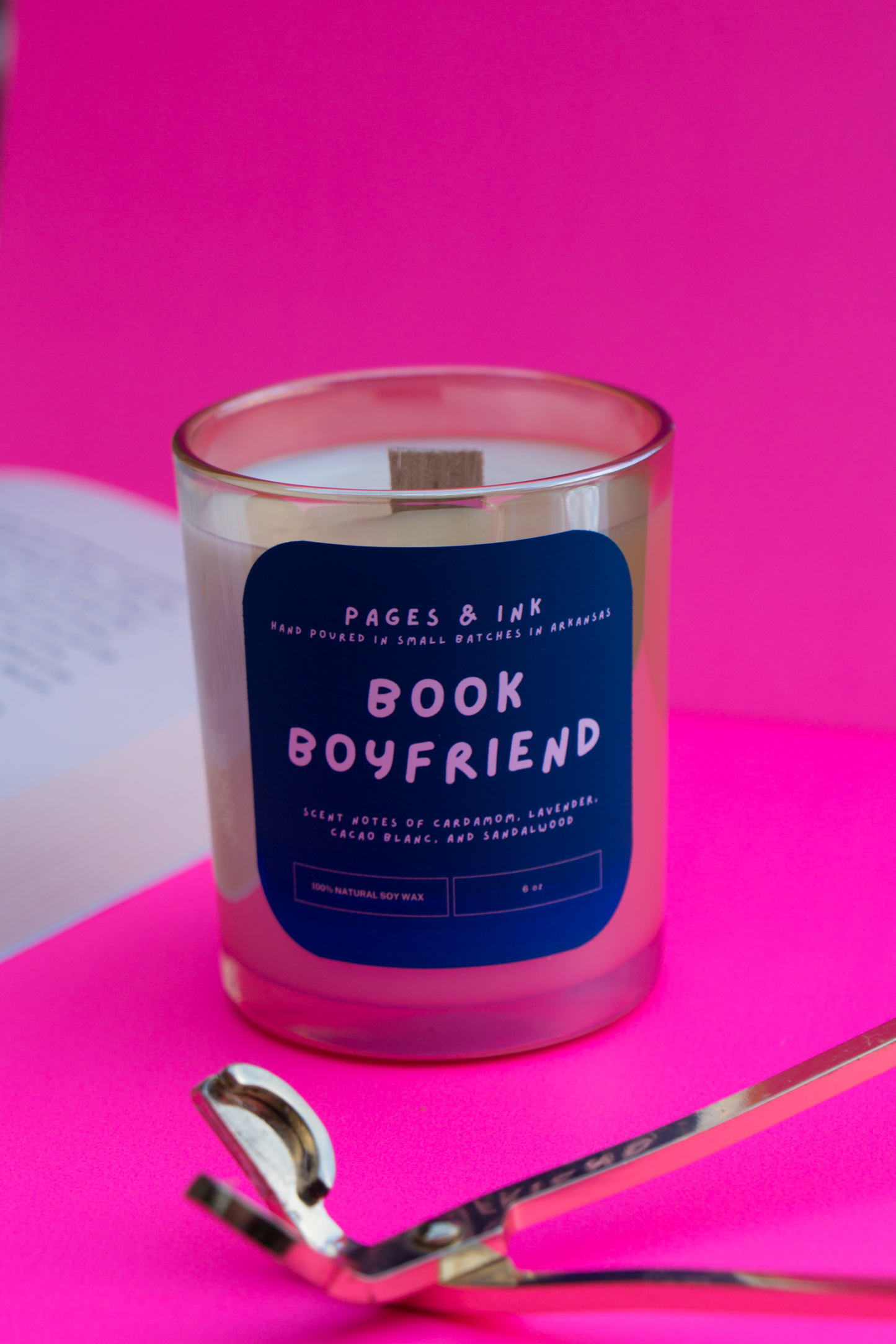 Book Boyfriend: Sandalwood Candle