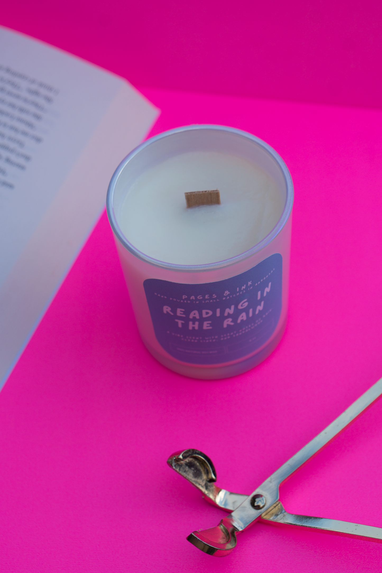 Reading in the Rain: Cotton & Rain Water Candle