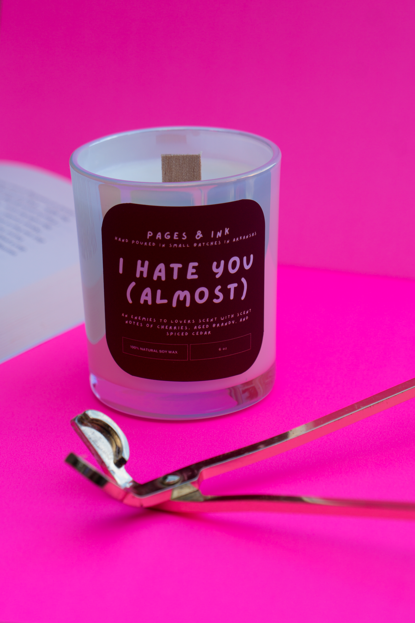 I Hate You (Almost): Cherry & Brandy Candle