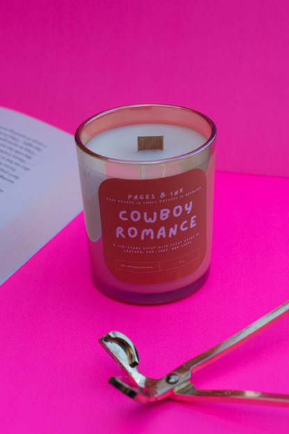 Cowboy Romance: Leather & Suede Candle
