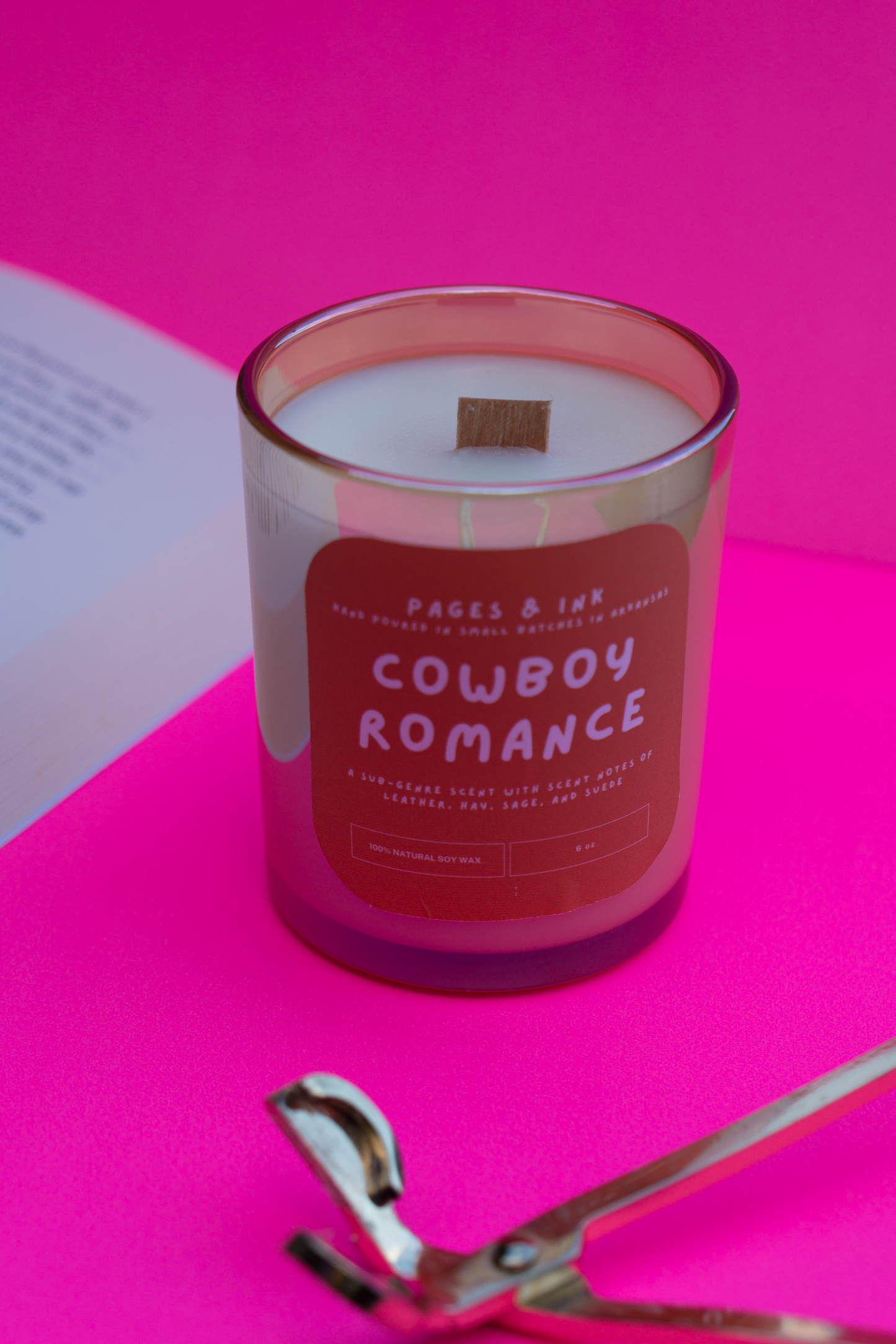 Cowboy Romance: Leather & Suede Candle