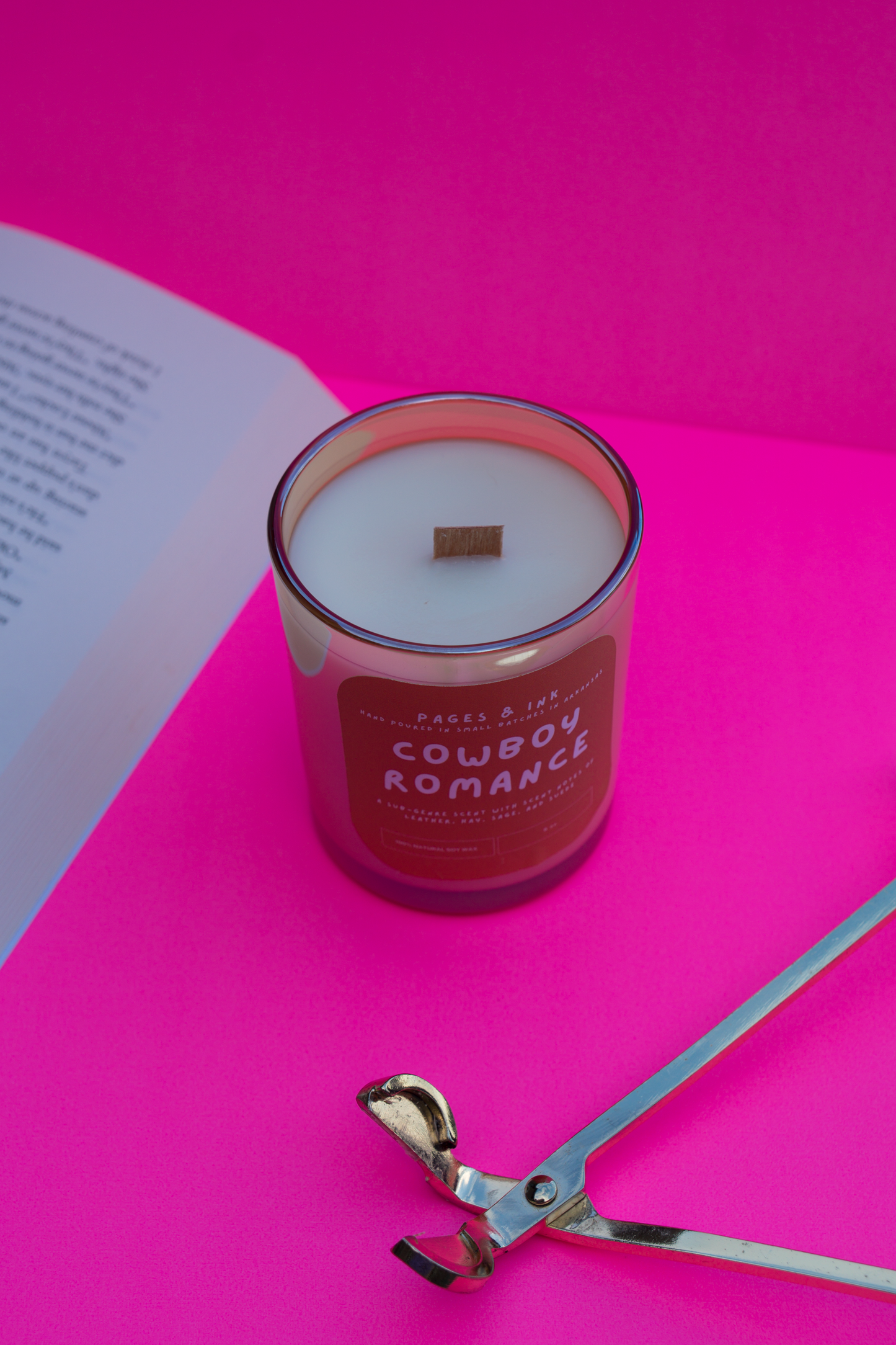 Cowboy Romance: Leather & Suede Candle