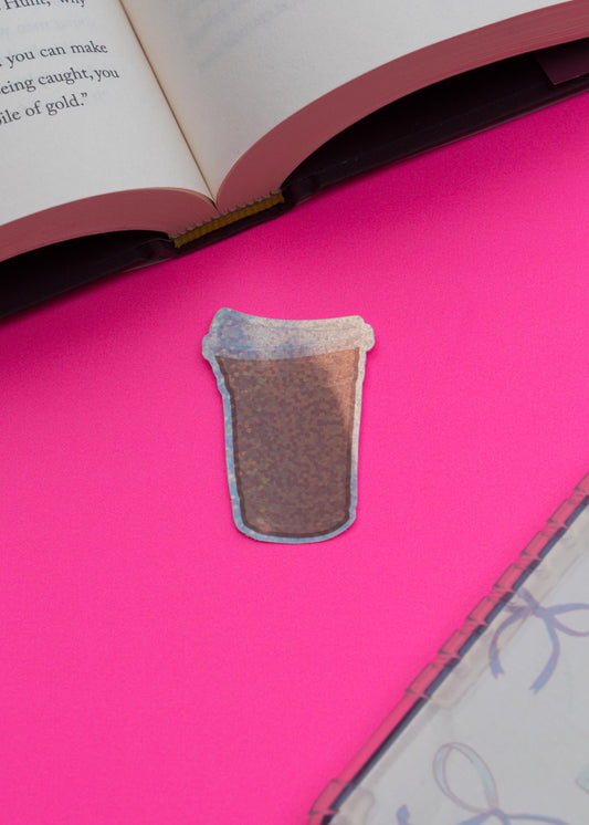 Holographic Iced Coffee Sticker