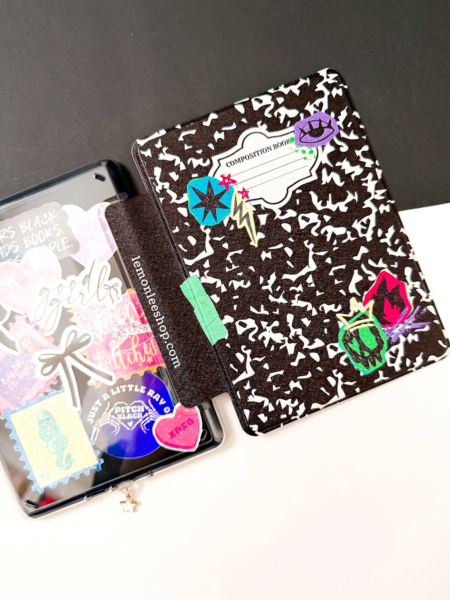 The Notebook Kindle Case Cover with Clear Back and Cover Strap - 11th + 12th Gen Paperwhite