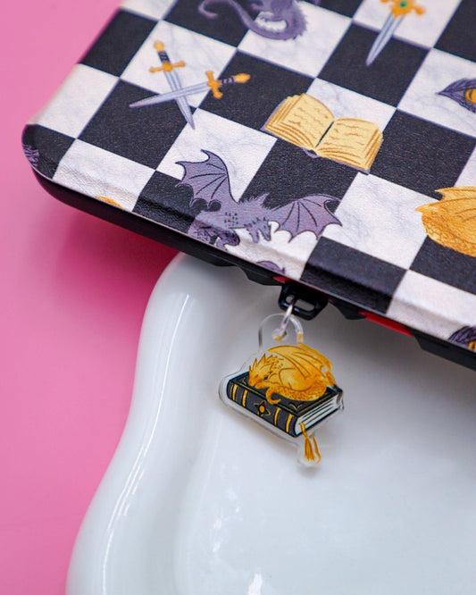 Sleeping Dragon Kindle Charm