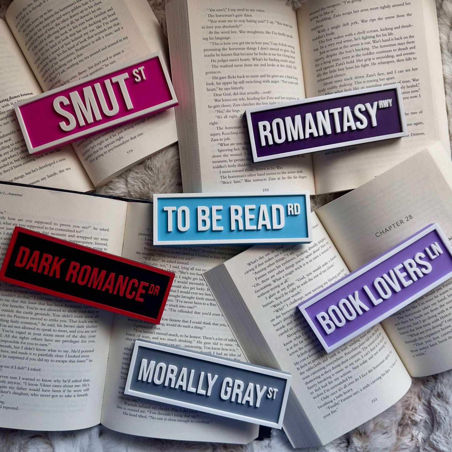 Romantasy Street Sign | Bookshelf Decor