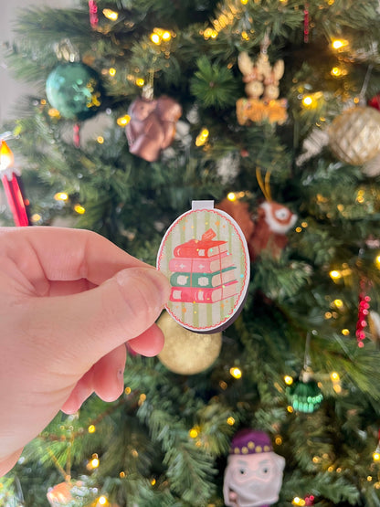 Books for Christmas Magnetic Bookmark