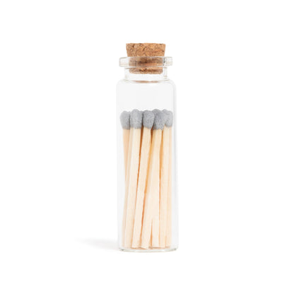 Grey Matches in Small Corked Vial