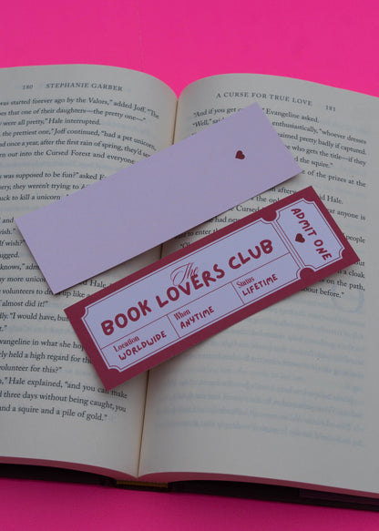 Book Lover Club Bookmark