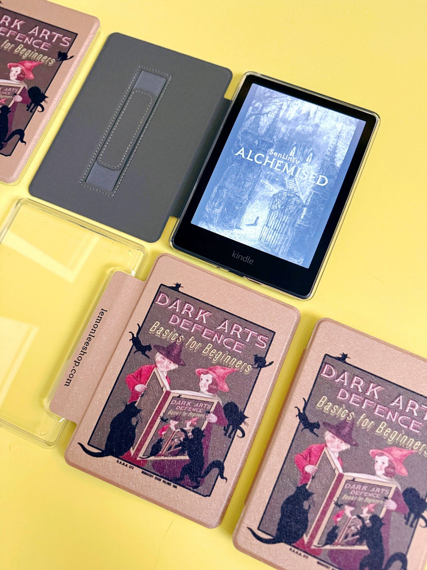 Dark Arts Class Kindle Case Cover with Clear Back and Cover Strap - 11th + 12th Gen Paperwhite/Colorsoft