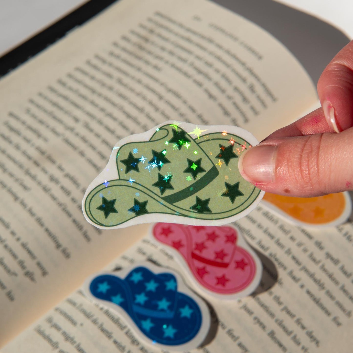 Holographic Cowboy Romance Sticker