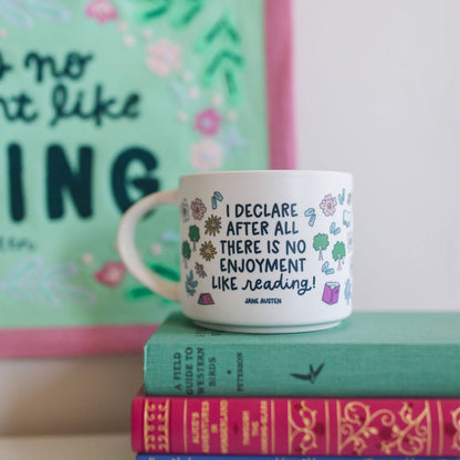 Reading Pride and Prejudice Ceramic Mug
