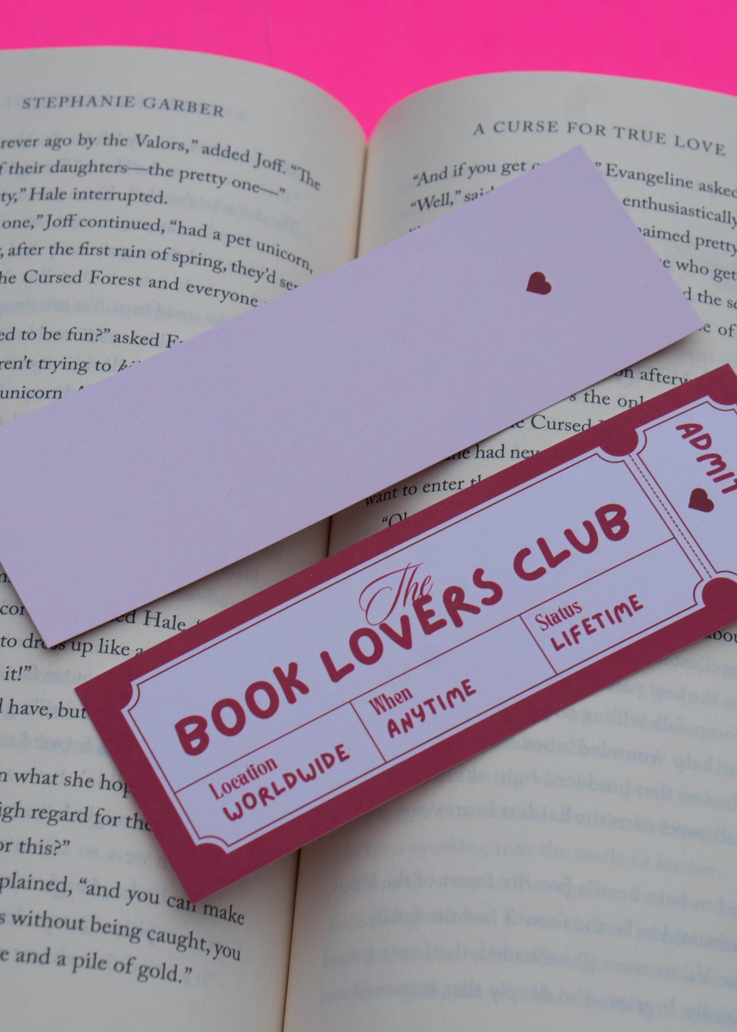 Book Lover Club Bookmark