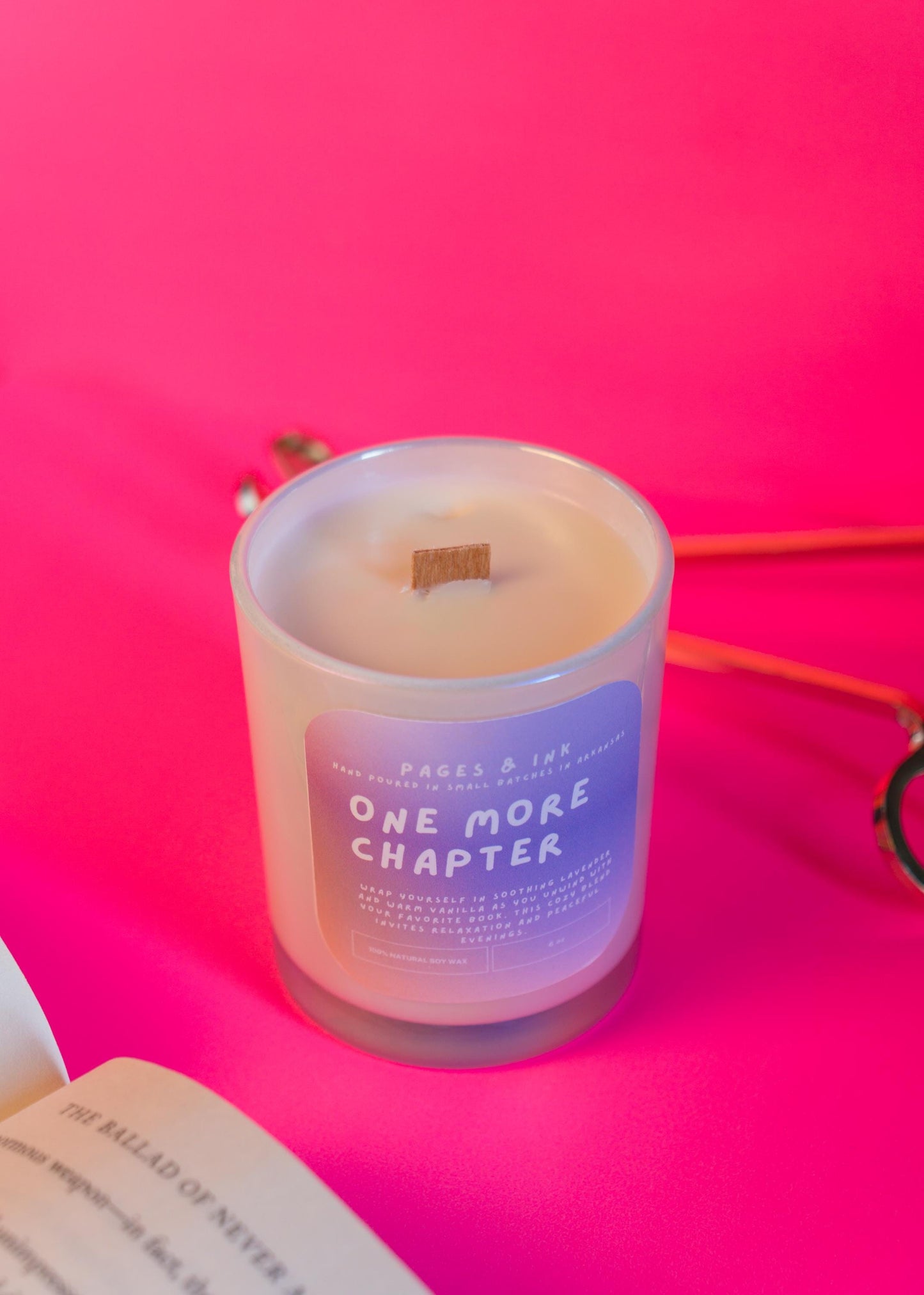 One More Chapter: Lavender & Vanilla Candle
