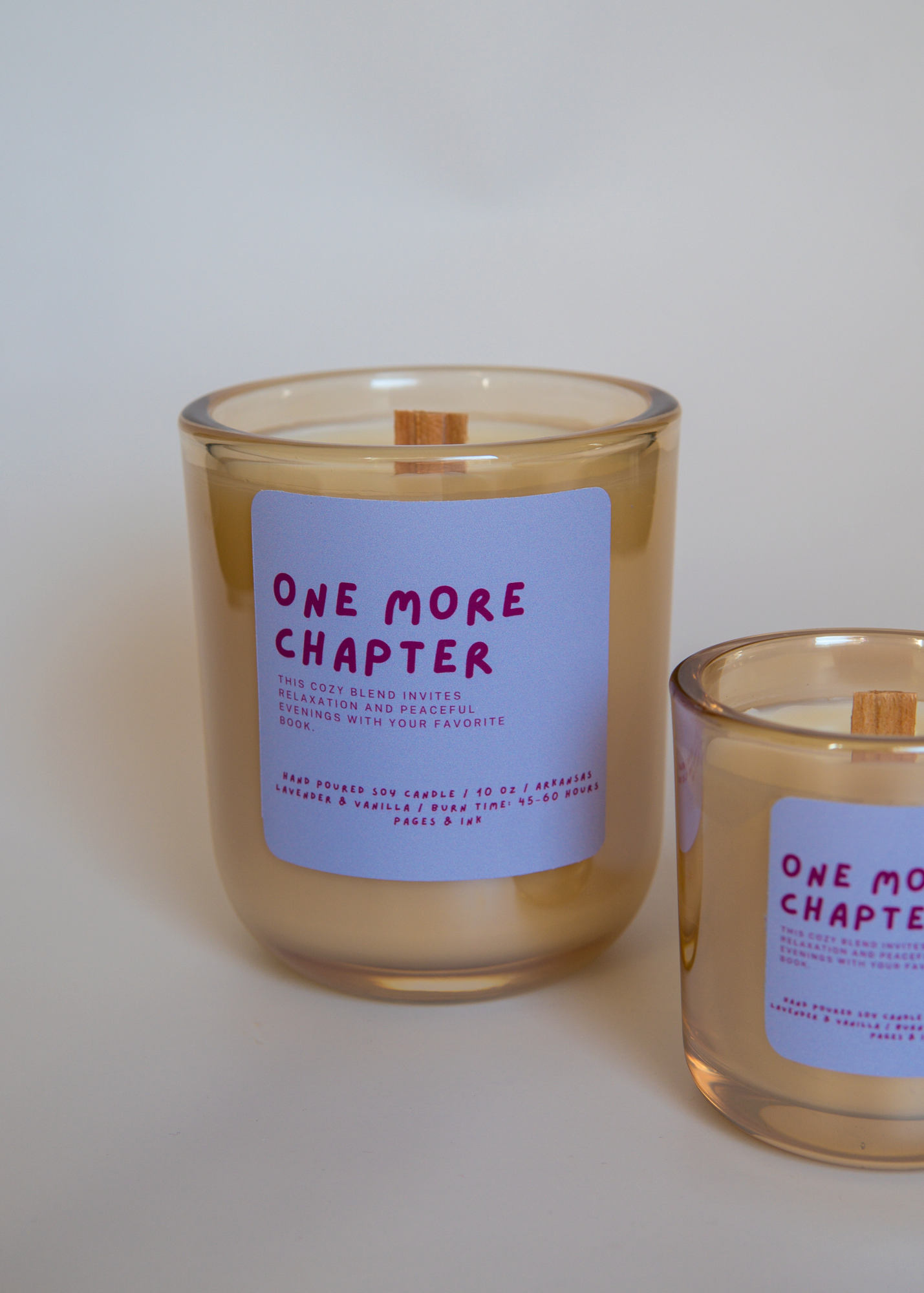 One More Chapter: Lavender & Vanilla Candle