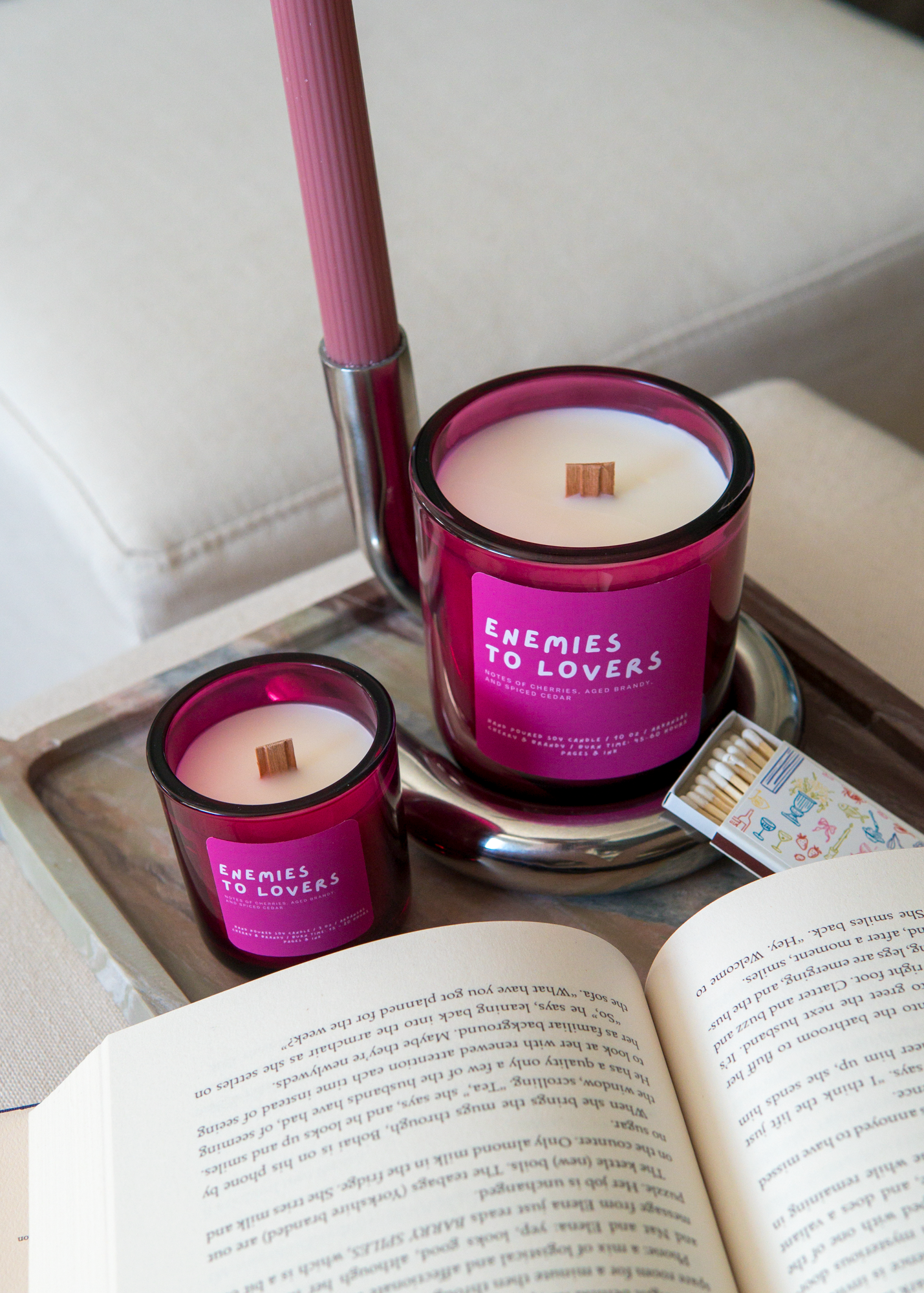 Enemies to Lovers: Cherry & Brandy Candle