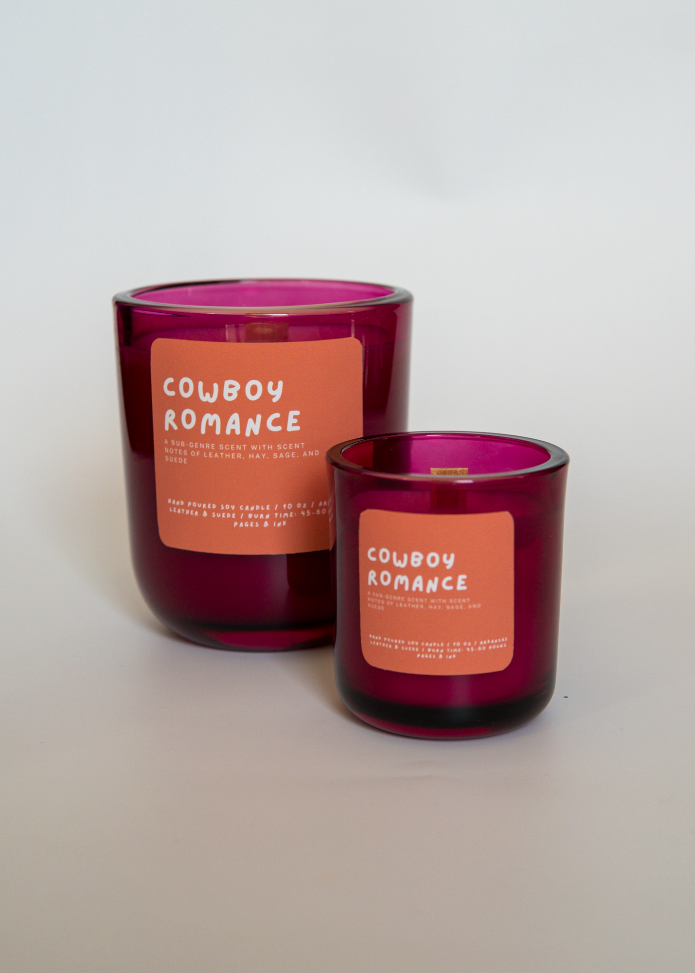 Cowboy Romance: Leather & Suede Candle