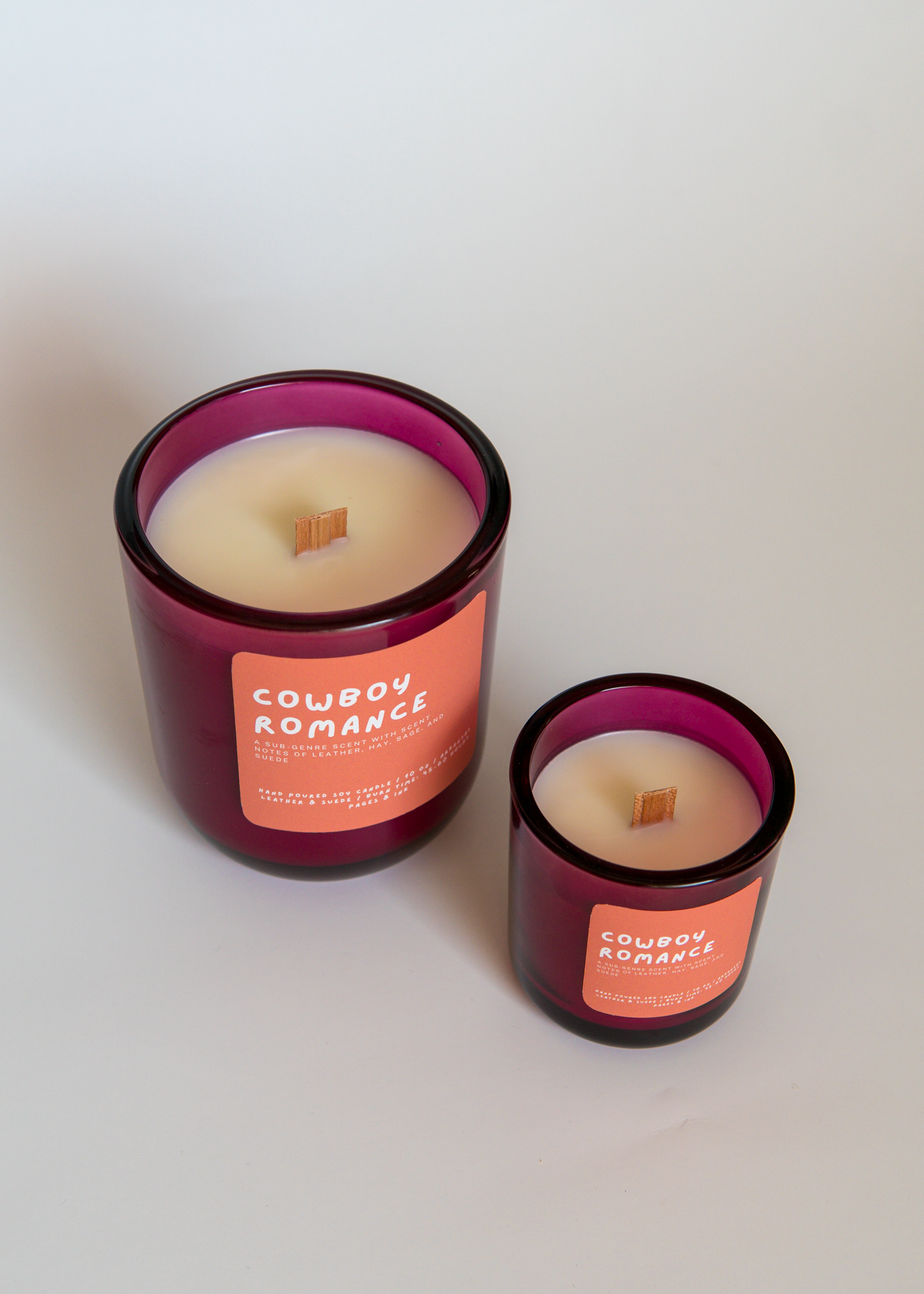 Cowboy Romance: Leather & Suede Candle