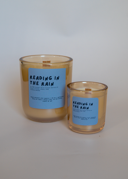 Reading in the Rain: Cotton & Rain Water Candle