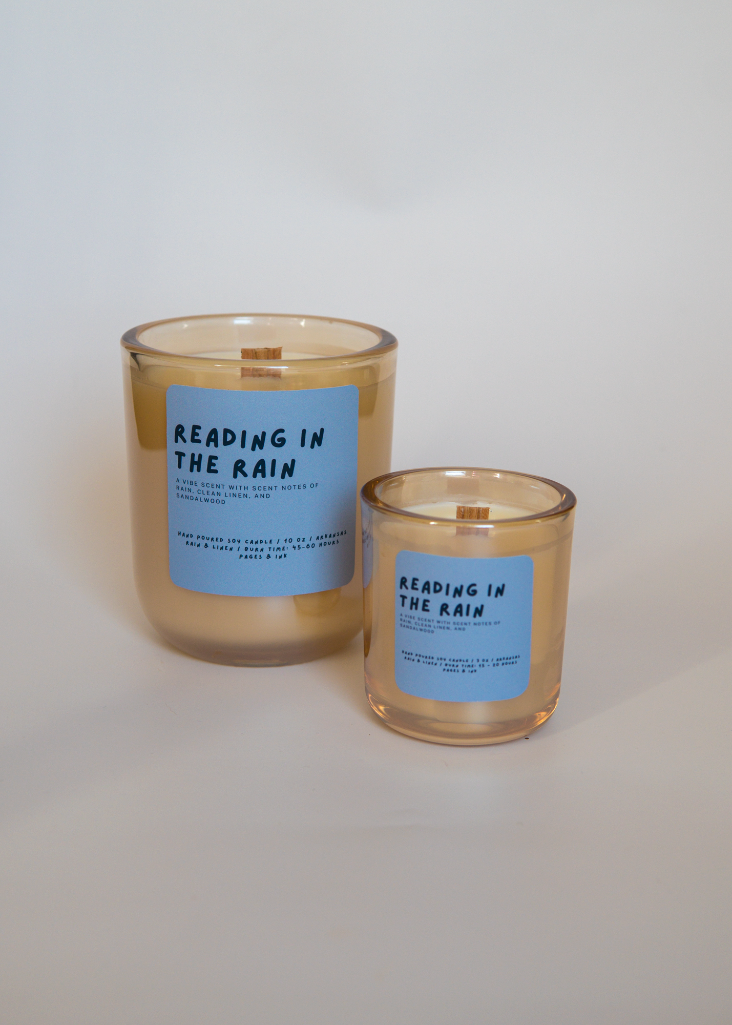 Reading in the Rain: Cotton & Rain Water Candle