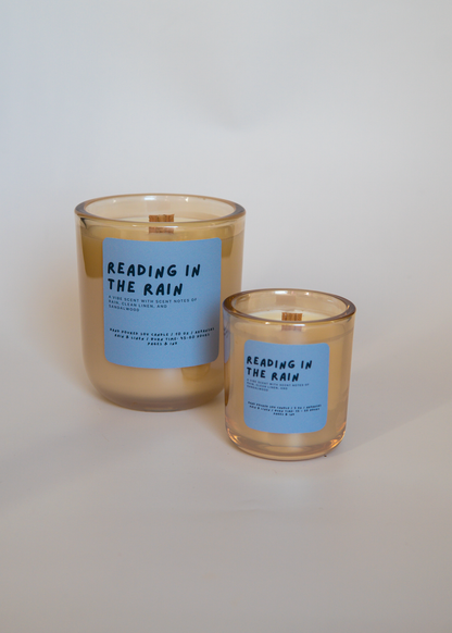Reading in the Rain: Cotton & Rain Water Candle