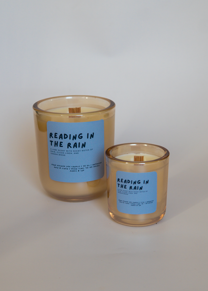 Reading in the Rain: Cotton & Rain Water Candle