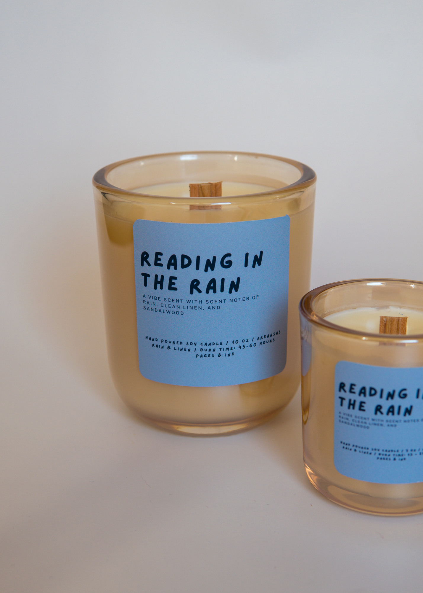 Reading in the Rain: Cotton & Rain Water Candle